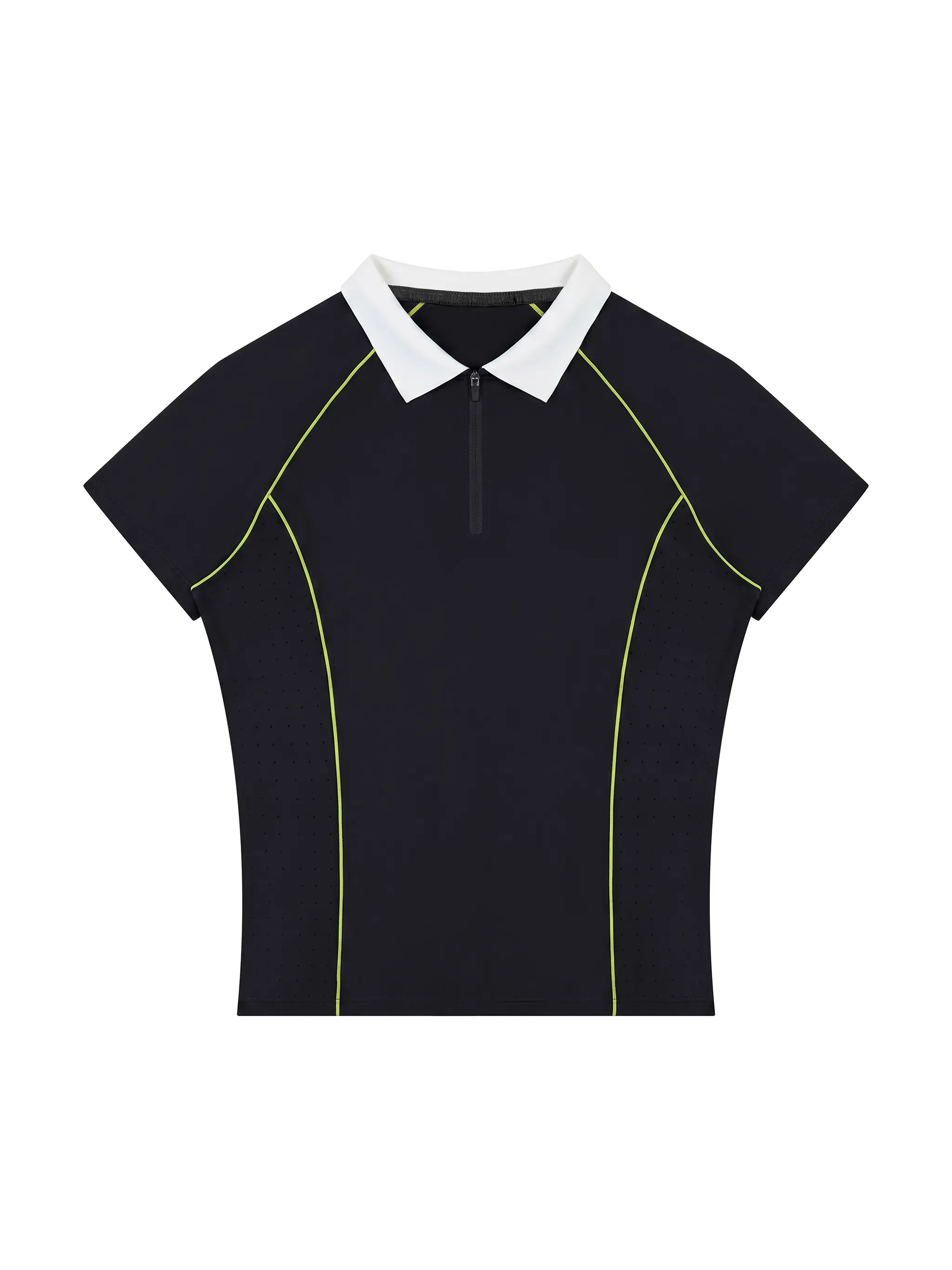Women’s Slim Fit Quarter-Zip Polo Shirt