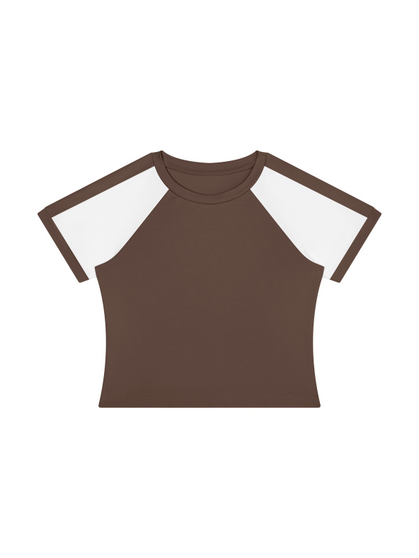 Women’s Slim Raglan Color Block T-Shirt