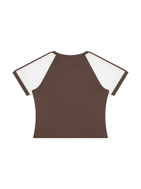 Women’s Slim Raglan Color Block T-Shirt