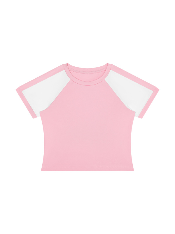 Women’s Slim Raglan Color Block T-Shirt