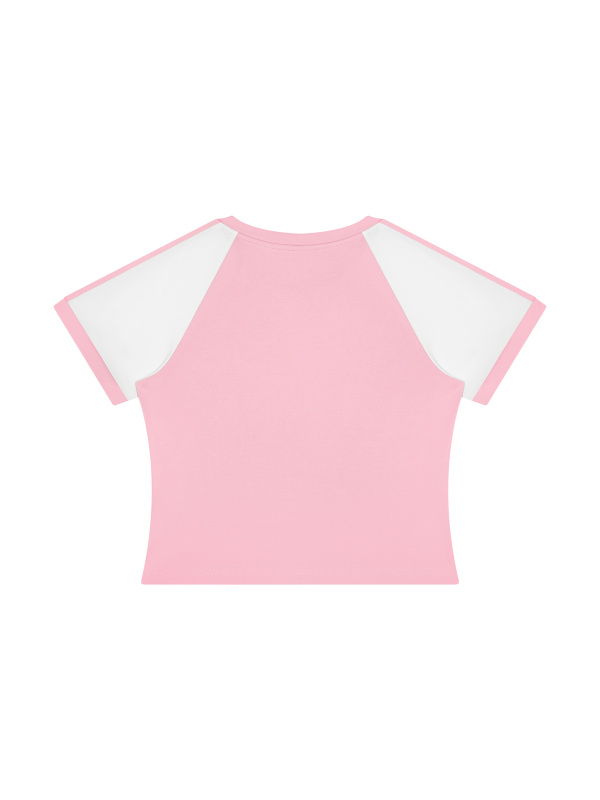 Women’s Slim Raglan Color Block T-Shirt