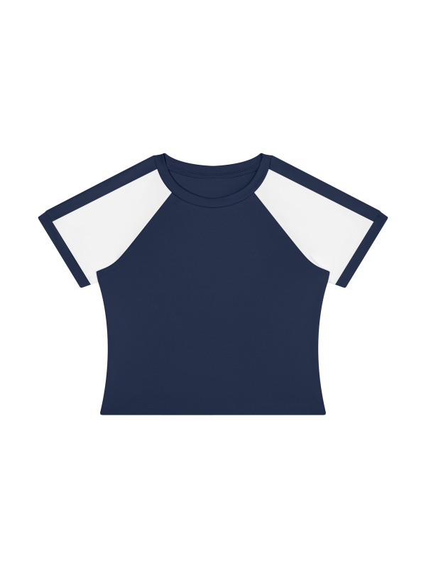 Women’s Slim Raglan Color Block T-Shirt