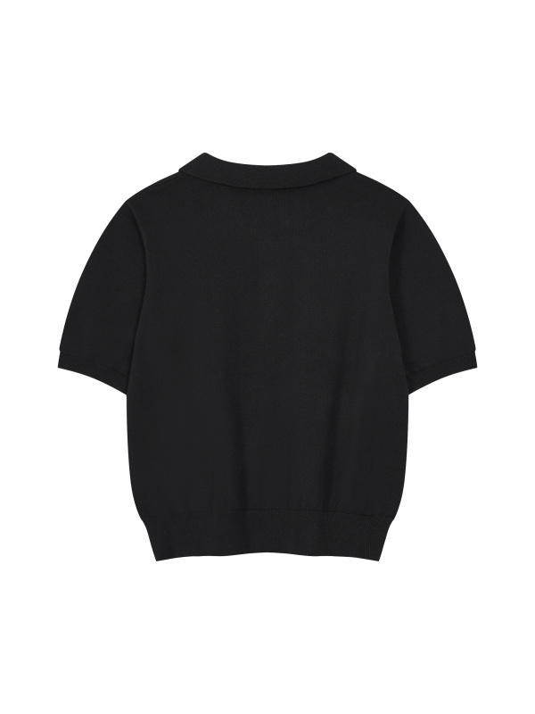 Women’s Knit Cotton Polo Shirt