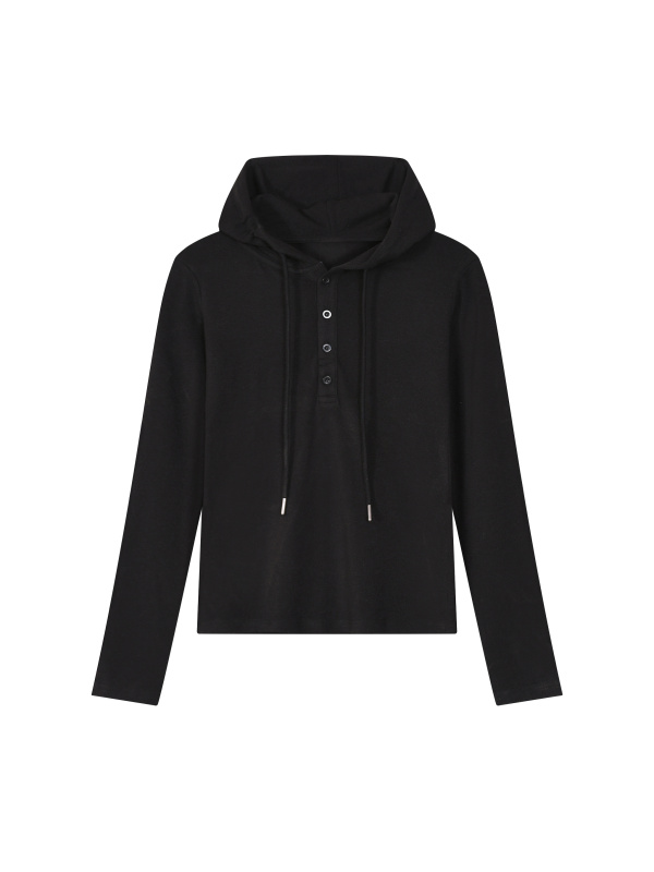 Women’s Slim Half-Button T-Shirt