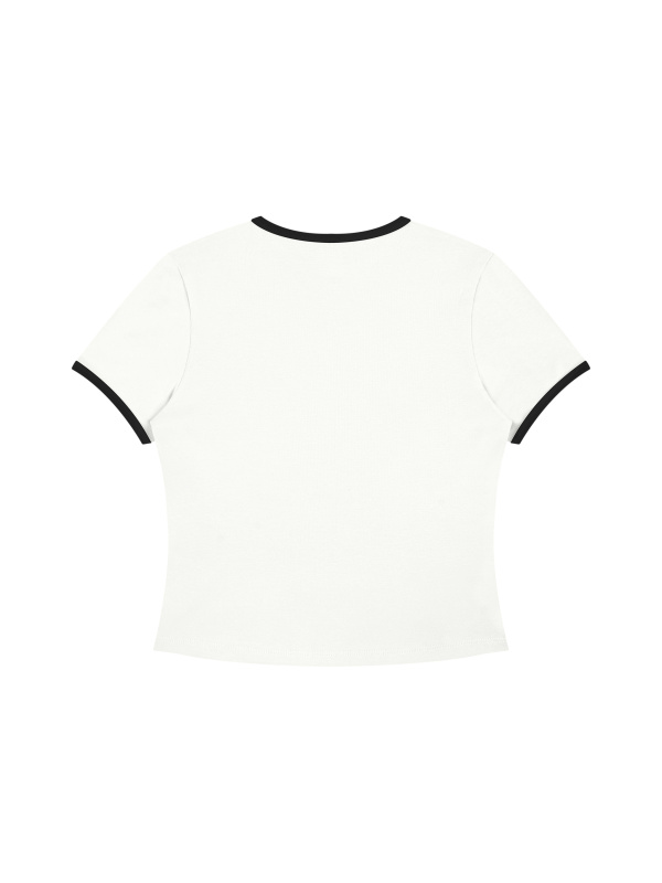 Women’s Color Block Crop T-Shirt