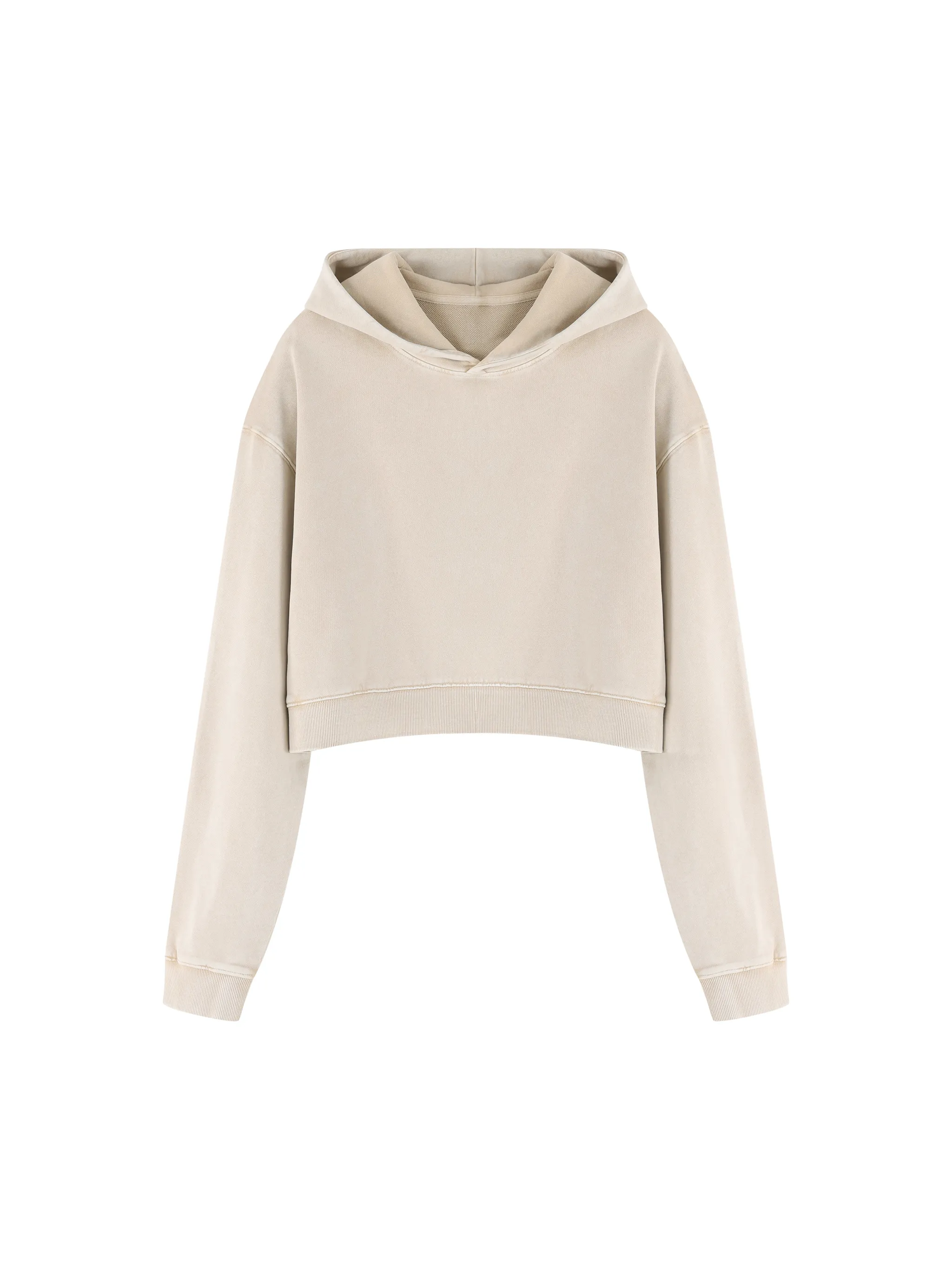 Women’s Mineral Washed Crop Hoodie