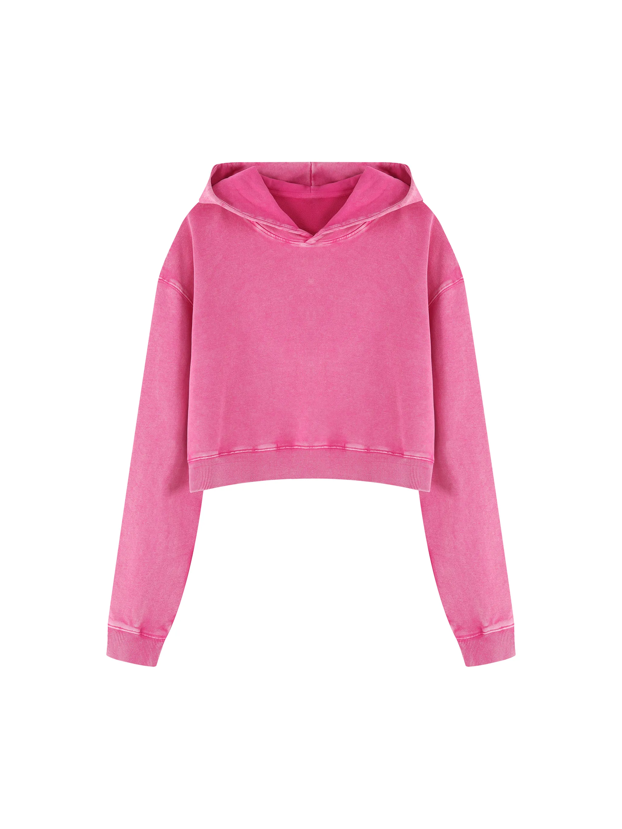 Women’s Mineral Washed Crop Hoodie