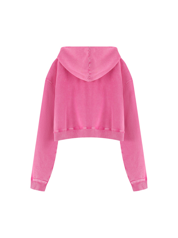 Women’s Mineral Washed Crop Hoodie