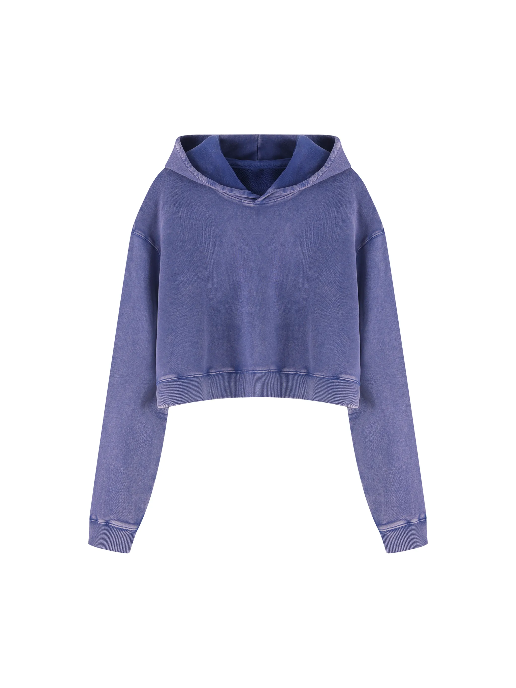 Women’s Mineral Washed Crop Hoodie