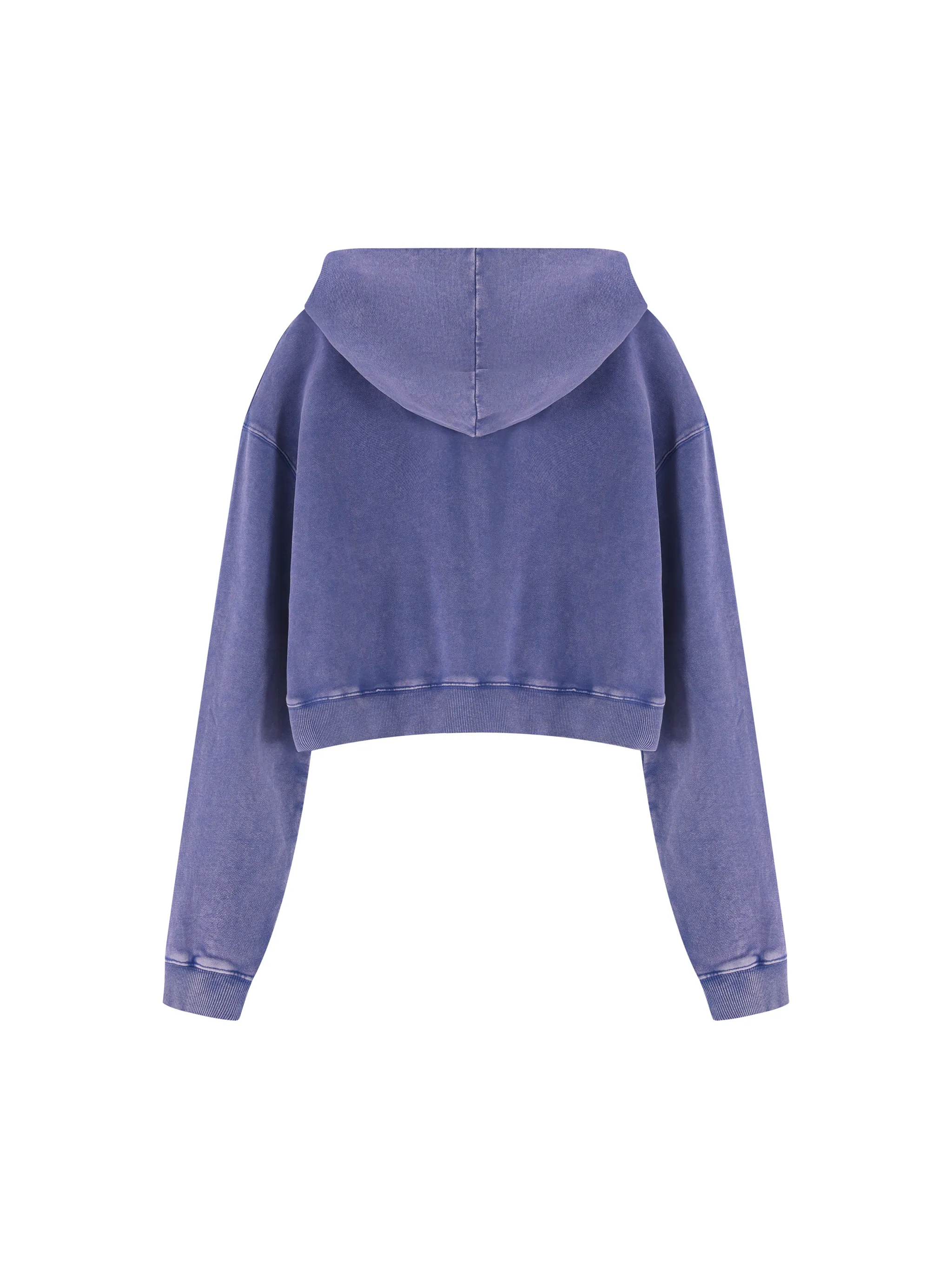 Women’s Mineral Washed Crop Hoodie