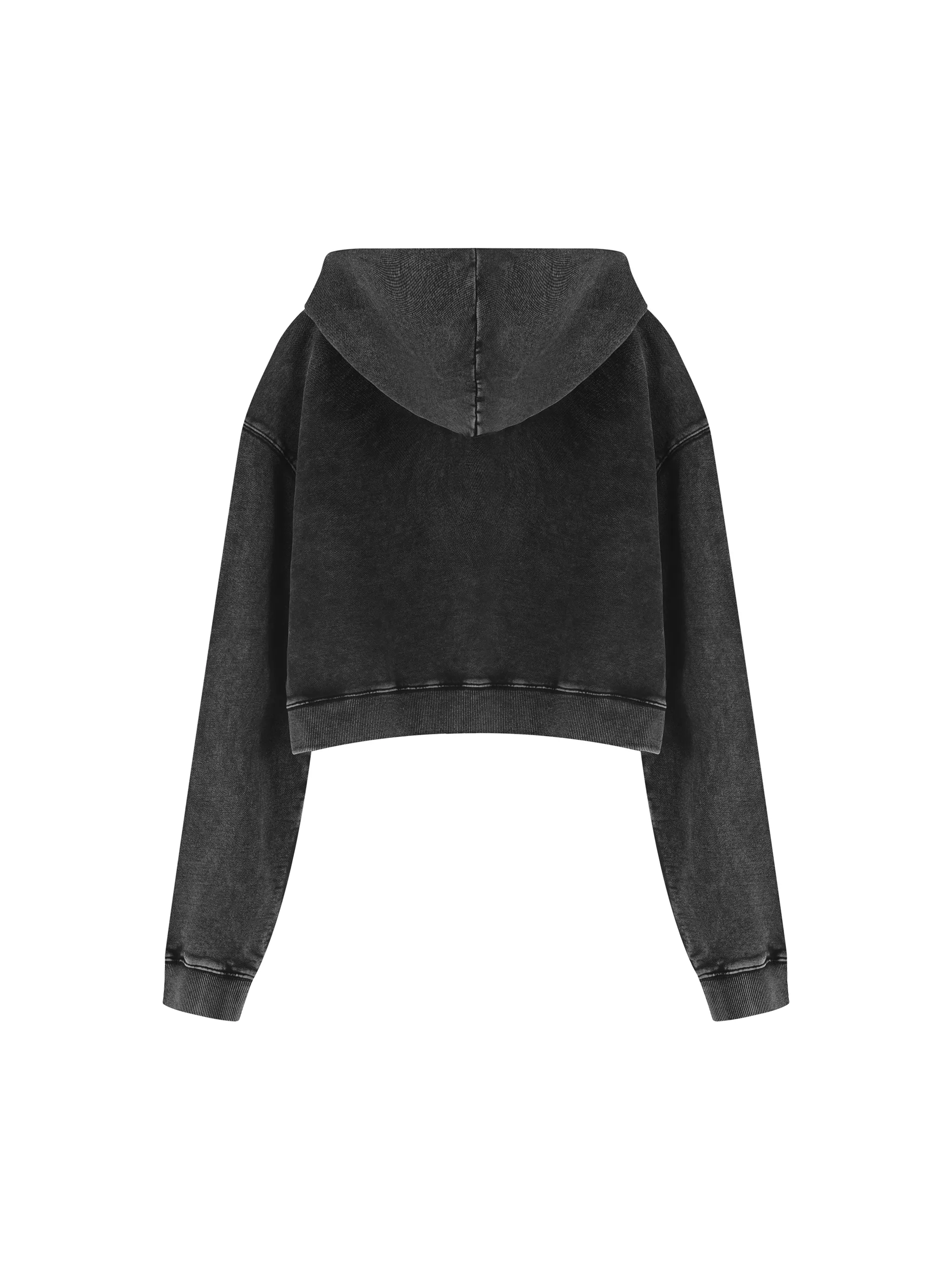 Women’s Mineral Washed Crop Hoodie