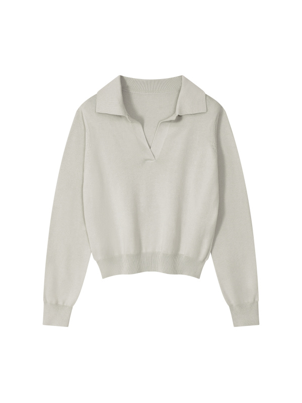 Women’s Collared Pullover Knit Sweater