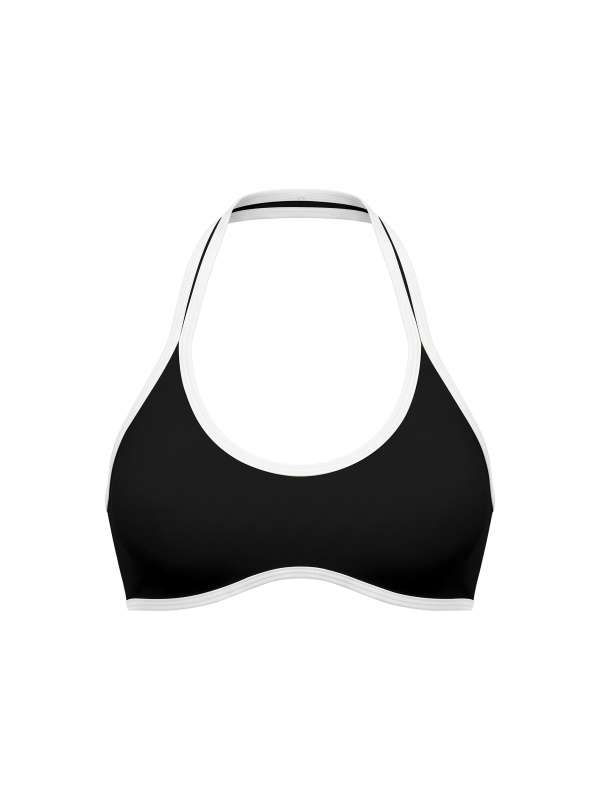 Women's Halter Color Block Yoga Sports Bra