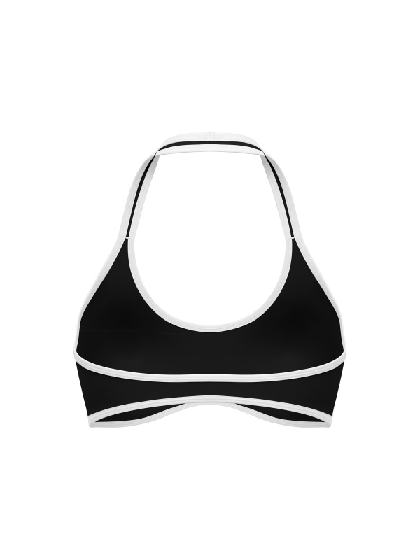 Women's Halter Color Block Yoga Sports Bra