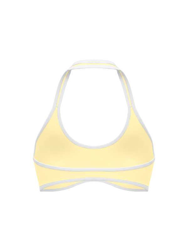 Women's Halter Color Block Yoga Sports Bra