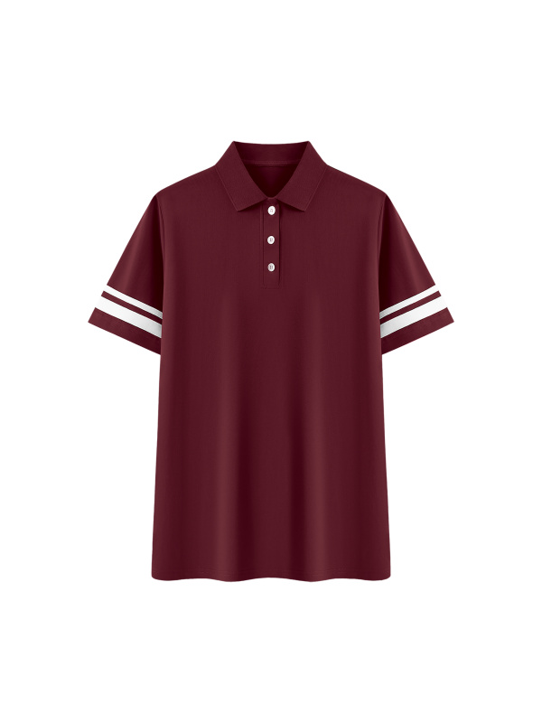 Women's Striped Color Block Polo Dress
