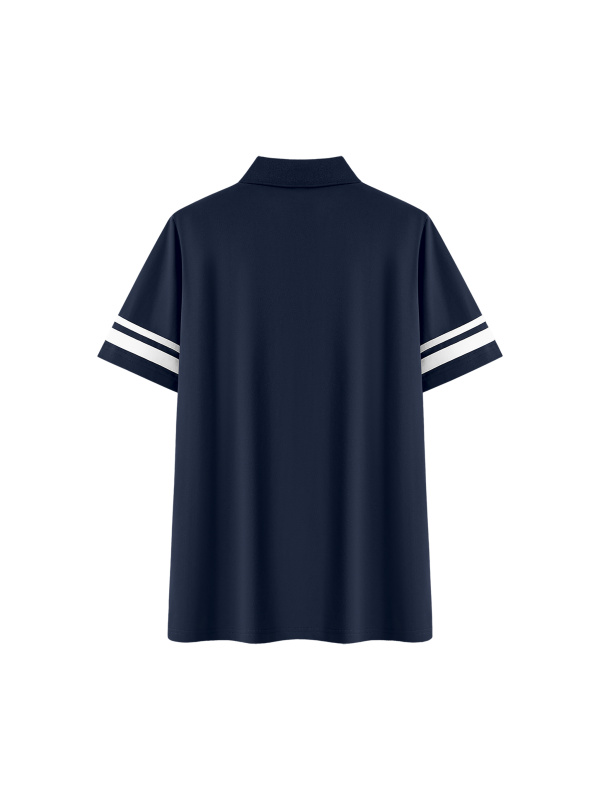 Women's Striped Color Block Polo Dress