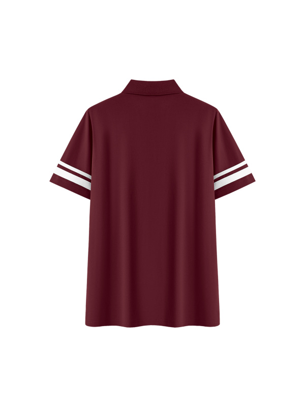 Women's Striped Color Block Polo Dress