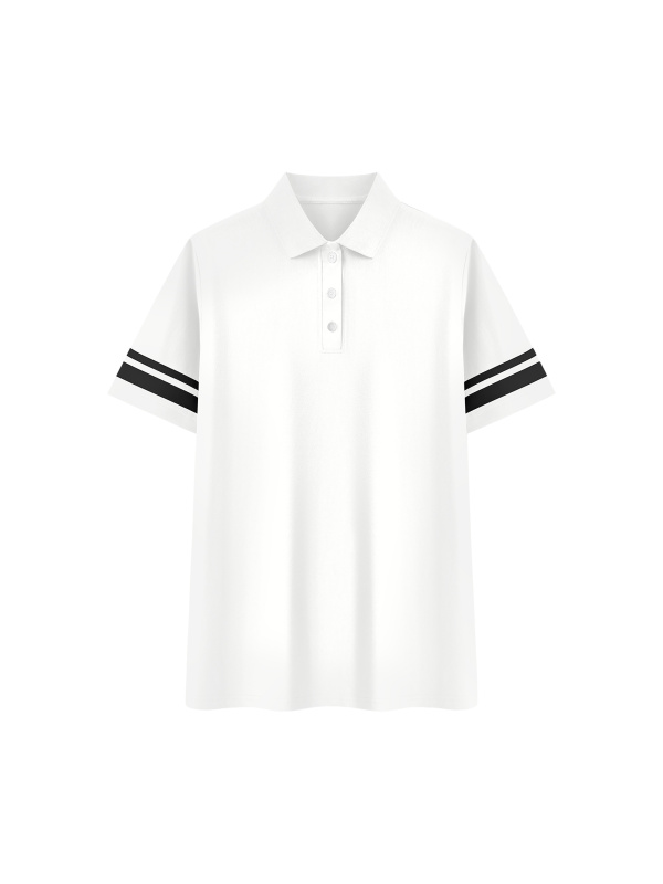 Women's Striped Color Block Polo Dress