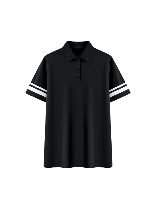 Women's Striped Color Block Polo Dress