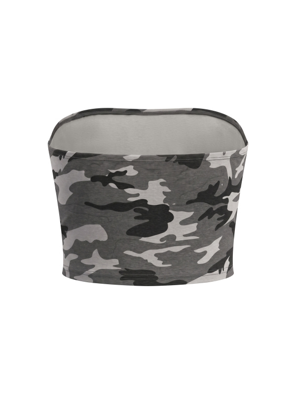 Women’s Camo Cropped Tube Top