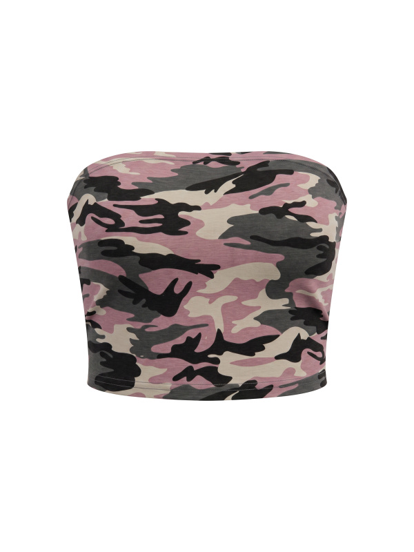 Women’s Camo Cropped Tube Top