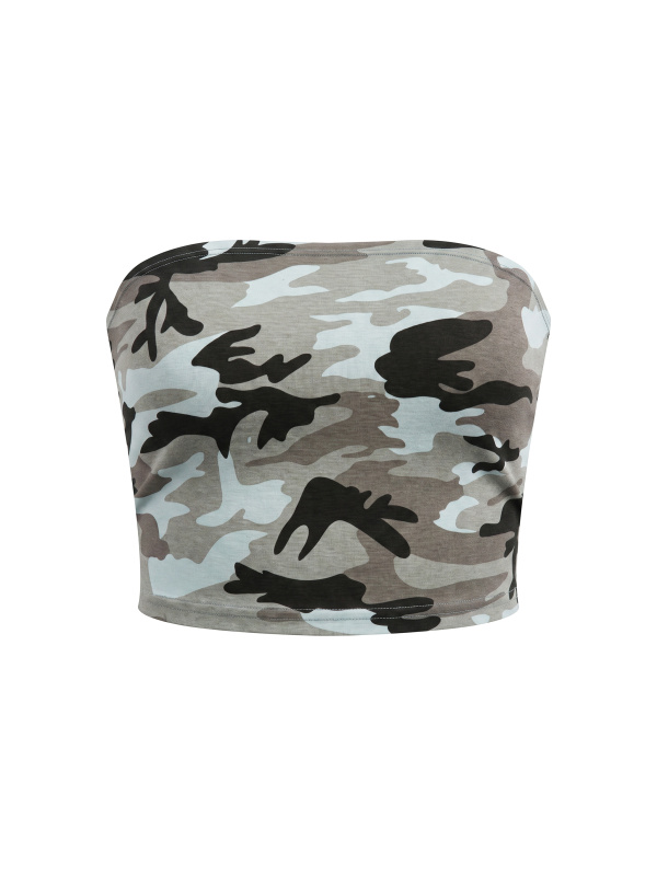 Women’s Camo Cropped Tube Top