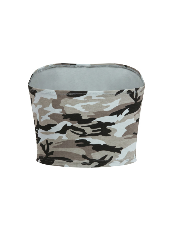 Women’s Camo Cropped Tube Top