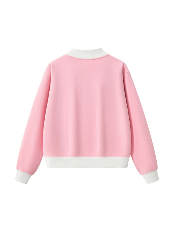 Women’s Mock Neck Crewneck Sweatshirt