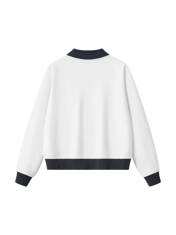 Women’s Mock Neck Crewneck Sweatshirt