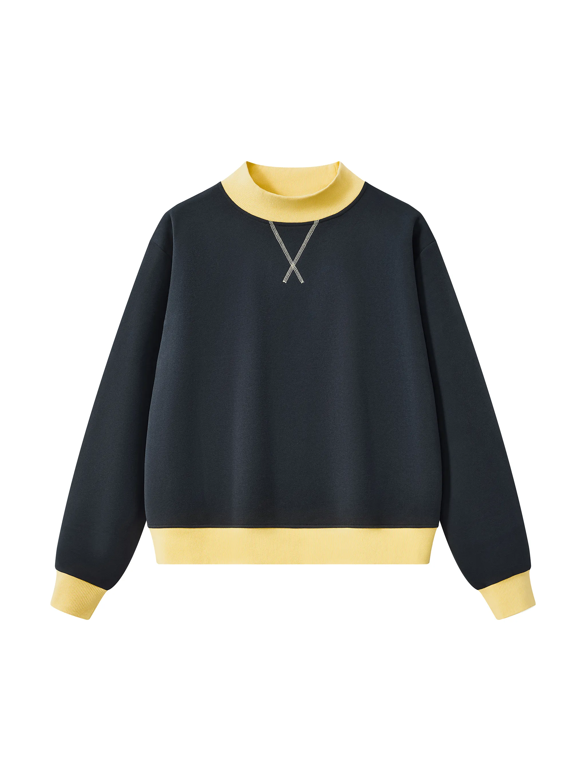 Women’s Mock Neck Crewneck Sweatshirt
