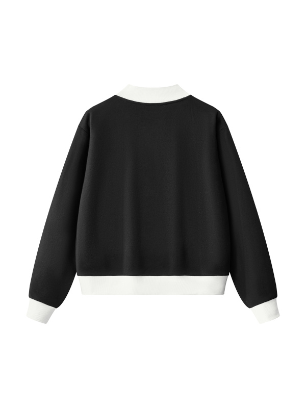 Women’s Mock Neck Crewneck Sweatshirt