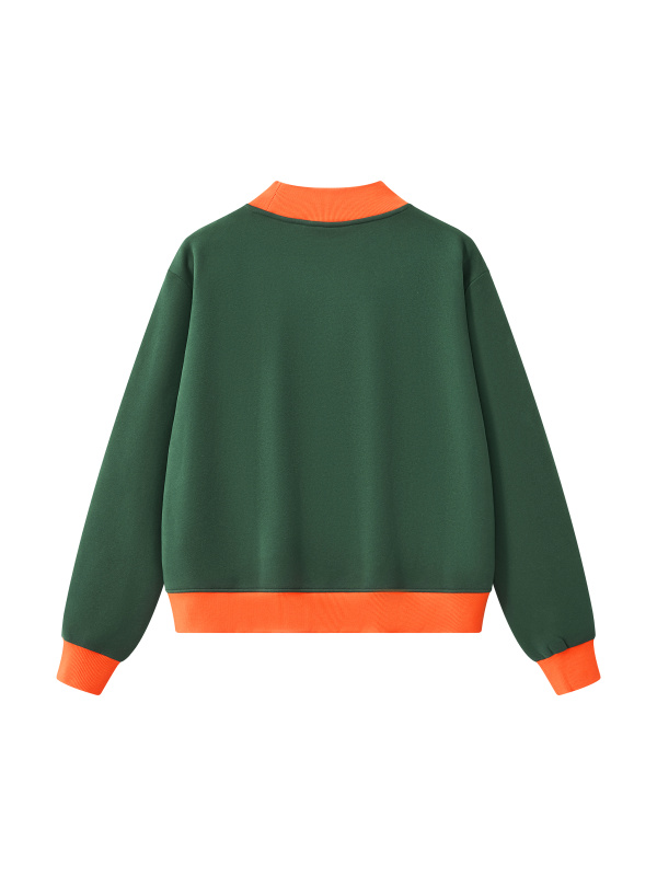 Women’s Mock Neck Crewneck Sweatshirt