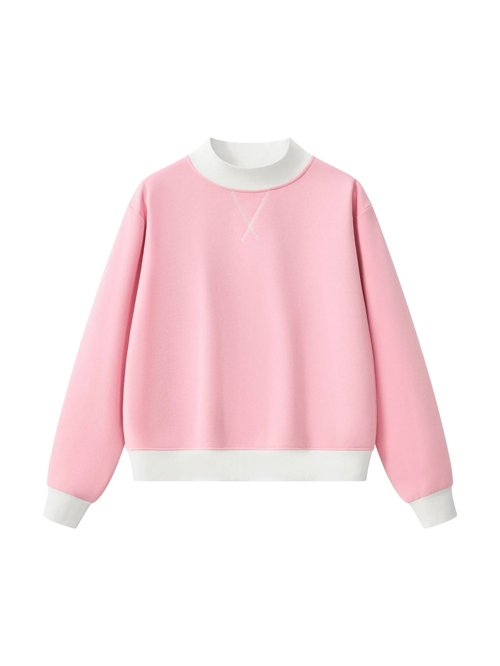Women’s Mock Neck Crewneck Sweatshirt