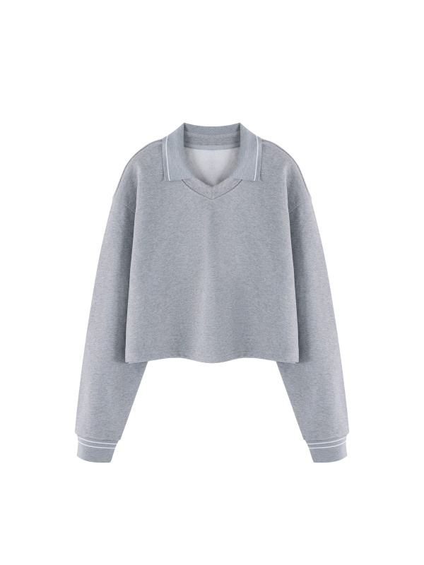 Women’s Crop Collared Sweatshirt