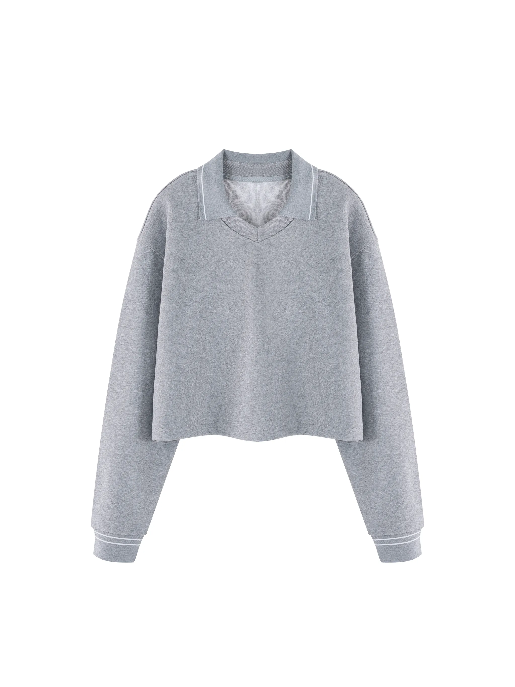 Women’s Crop Collared Sweatshirt