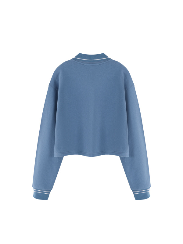 Women’s Crop Collared Sweatshirt