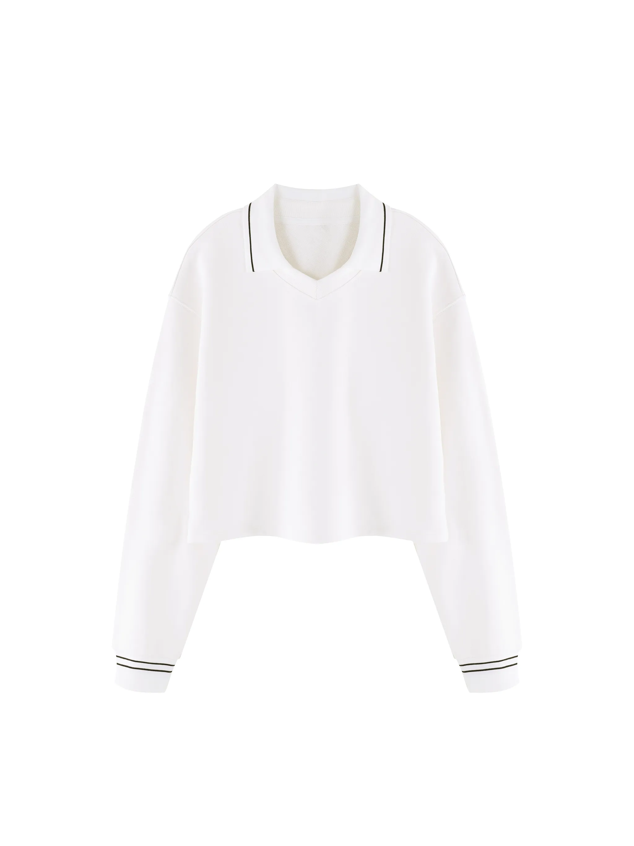 Women’s Crop Collared Sweatshirt