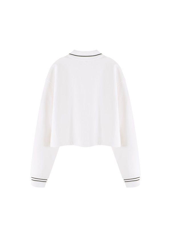 Women’s Crop Collared Sweatshirt