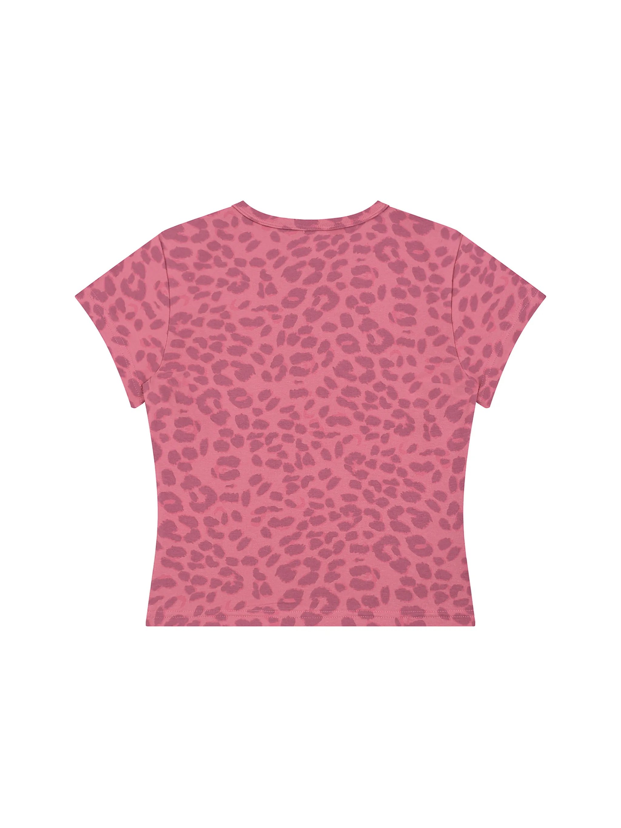 Women’s Leopard Print Crop T-Shirt