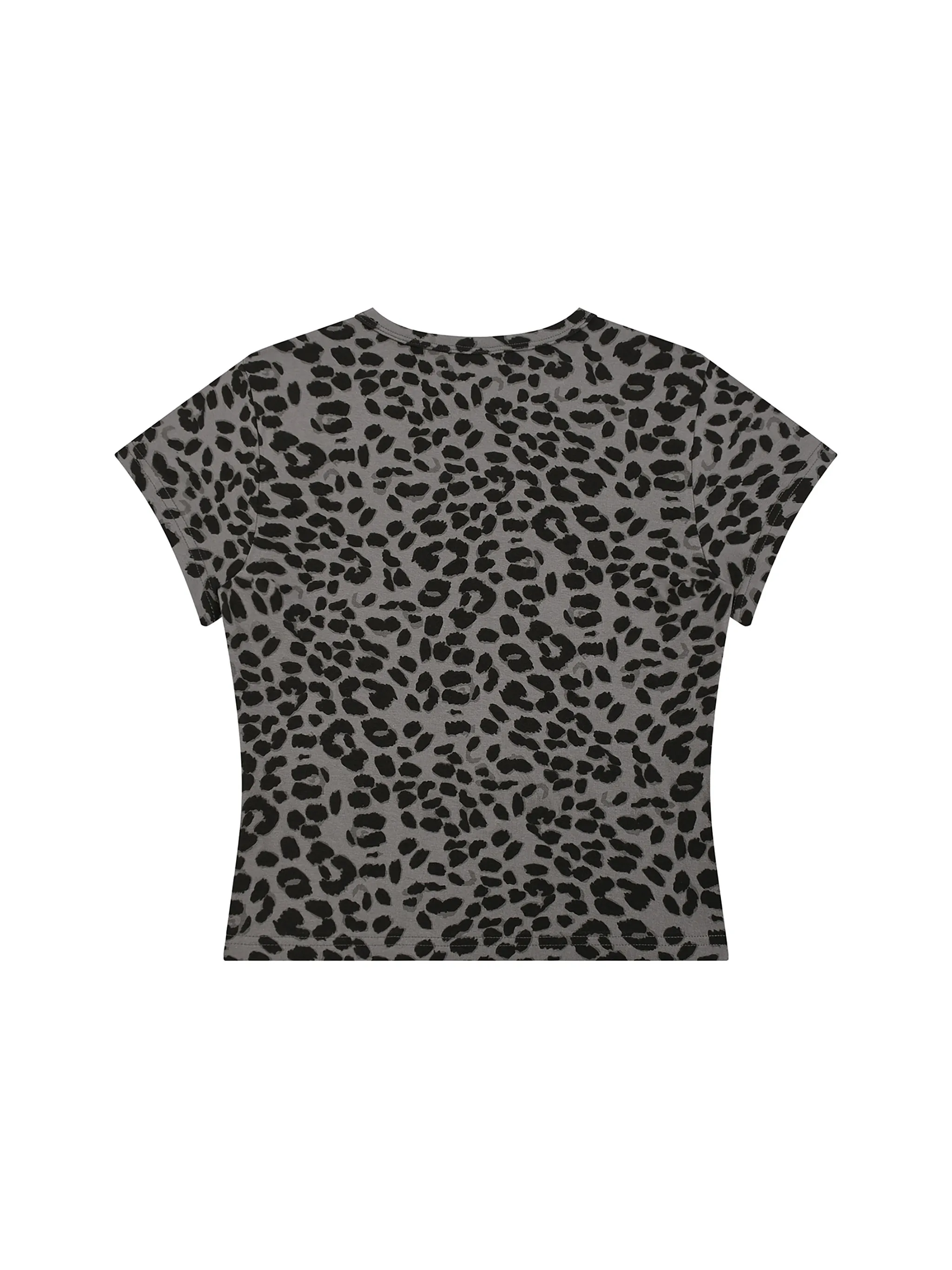 Women’s Leopard Print Crop T-Shirt