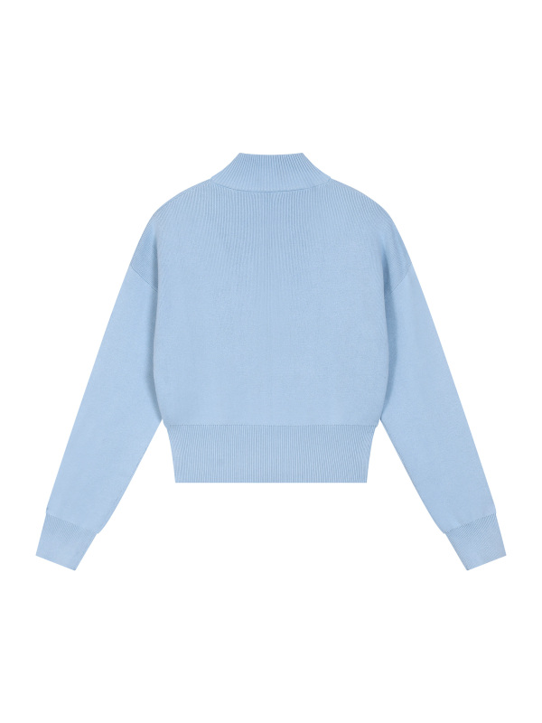Women’s Mock Neck Zip Up Cardigan