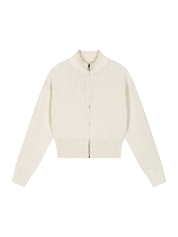Women’s Mock Neck Zip Up Cardigan