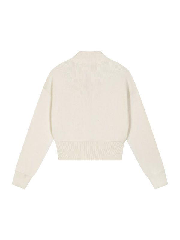 Women’s Mock Neck Zip Up Cardigan