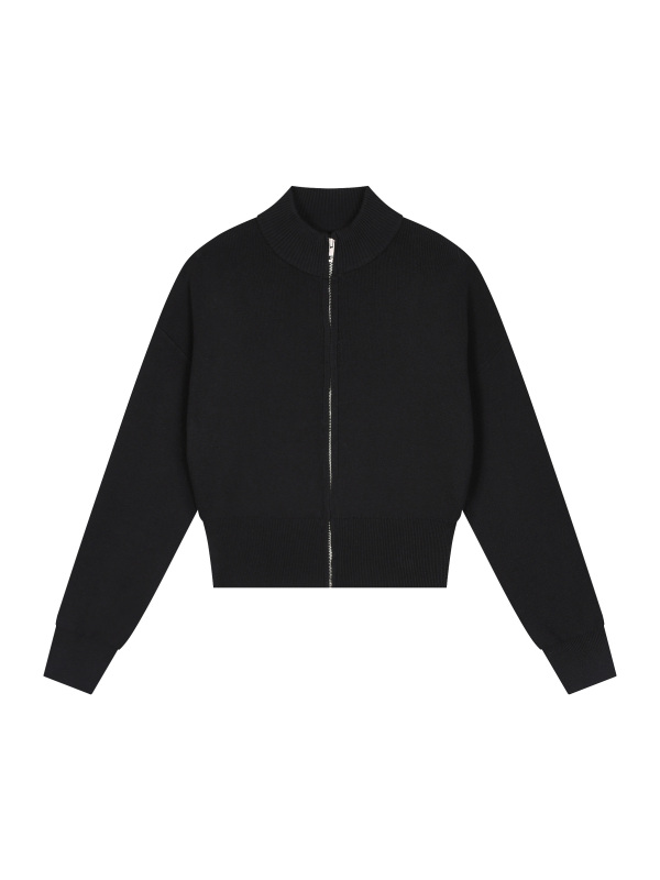 Women’s Mock Neck Zip Up Cardigan