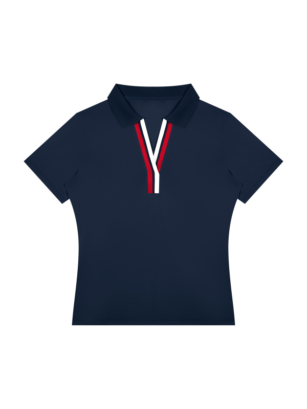 Women’s Color Block Polo Shirt