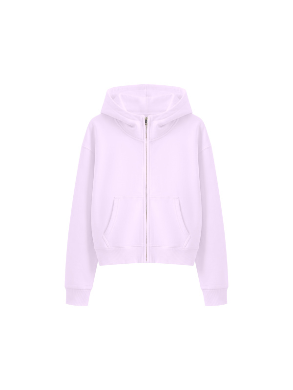 Women's Crop Full Zip Hoodie