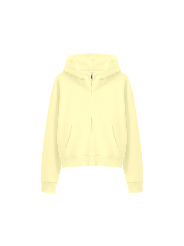 Women's Crop Full Zip Hoodie