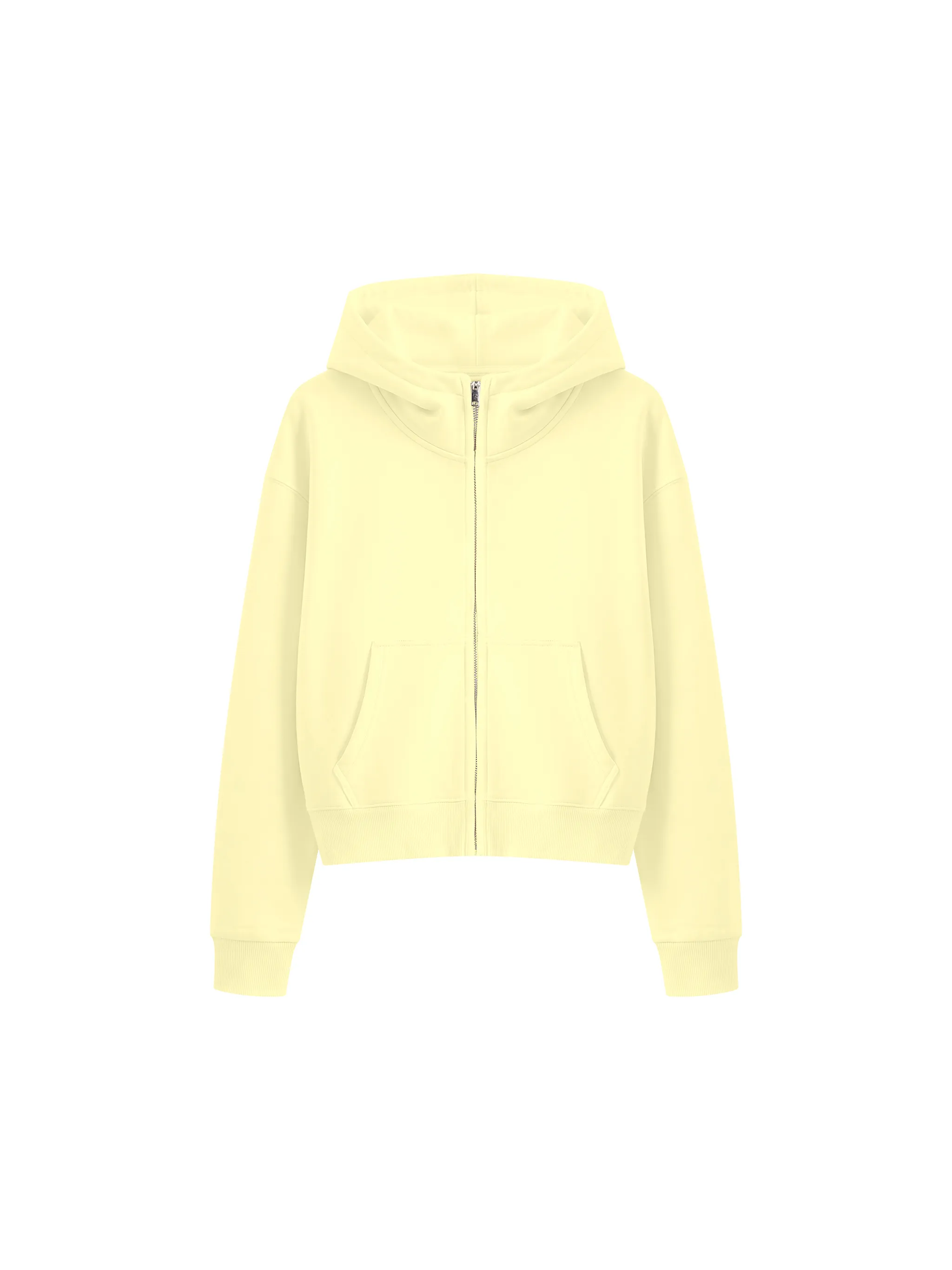Women's Crop Full Zip Hoodie