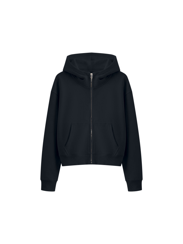 Women's Crop Full Zip Hoodie